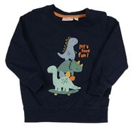 Tmavomodrá mikina s dinosaury Liegelind