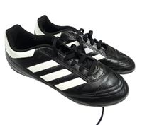 Černo-bílé koženkové kopačky Adidas vel. 35,5