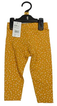 Okrové legíny s puntíky Mothercare