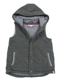 Šedá tepláková zateplená vesta 