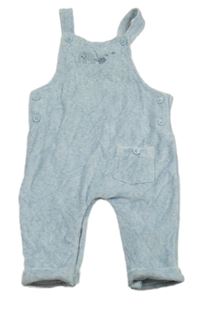 Světlemodré sametové laclové kalhoty se slony Next 