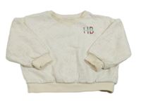 Pudrovo-barevná melírovaná oversize mikina Hampton Bays