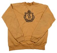 Béžová mikina s výšivkou 