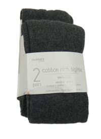 Nové - 2x - Tmavošedé punčocháče Dunnes