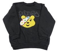 Tmavošedá oversize mikina s Pudsey 