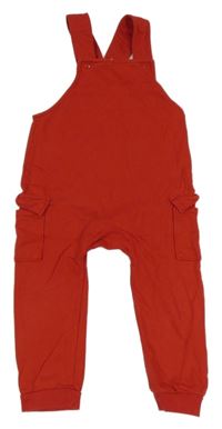 Červené laclové tepláky s kapsami H&M