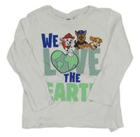 Bílé triko s Paw Patrol Nickelodeon