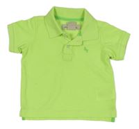 Neonově zelené polo tričko H&M