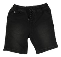 Tmavošedé teplákové riflové kraťasy Next