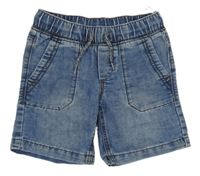 Světlemodré teplákovo/riflové kraťasy C&A