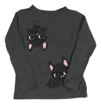 Šedé triko s netopýry H&M