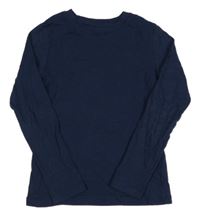 Tmavomodré triko H&M