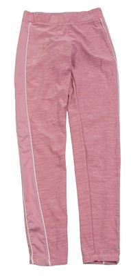 Růžové melírované sportovní legíny s pruhy Matalan