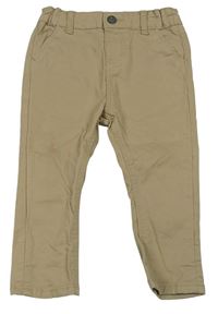 Béžové chino plátěné kalhoty PRIMARK