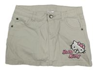 Světlebéžová riflová sukně s Kitty Sanrio