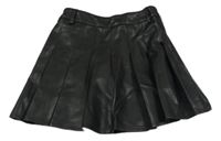 Černá koženková sukně ZARA
