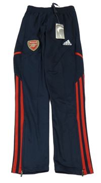 Nové - tmavomodro-červené sportovní fotbalové tepláky Arsenal Adidas