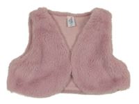 Světlerůžové kožešinové podšité bolérko Topolino