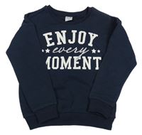 Tmavomodrá mikina s nápisy Y.F.K.