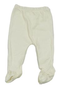 Smetanové vzorované polodupky s volánky