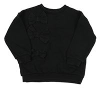 Černá oversize mikina s mašlemi F&F