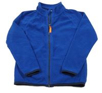 Safírová fleecová propínací mikina Kids