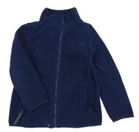 Tmavomodrá fleecová funkční propínací mikina s logem Peter Storm