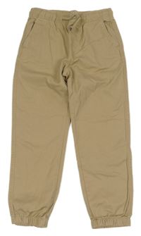 Béžové cuff plátěné kalhoty Blu Kids