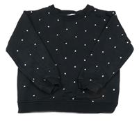 Černá mikina se srdíčky CUBUS