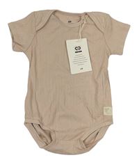 Pudrové žebrované body H&M