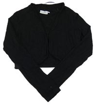 Černé bavlněné bolerko