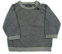 Šedý melírovaný svetr H&M