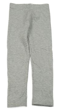 Šedé melírované teplé legíny Pocopiano