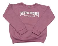 Vínová mikina s nápisem Y.F.K.