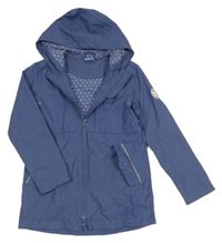 Tmavomodrá nepromokavá jarní bunda s kapucí Alive