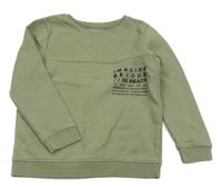 Khaki mikina s nápisem George