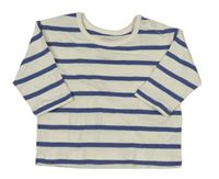 Smetanovo-modré pruhované triko M&S