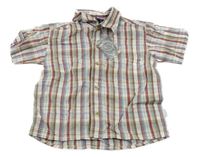 Nové - Bílo-červeno-modrá kostkovaná košile Pumpkin patch