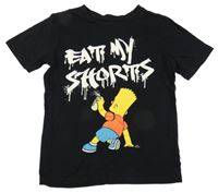 Černé tričko s Bartem Simpsonem