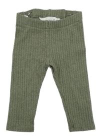 Khaki melírované žebrované legíny H&M