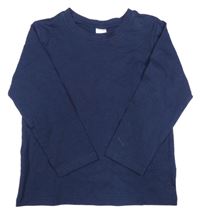 Tmavomodré triko H&M