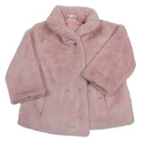 Růžový kožešinový podšitý kabátek So Cute