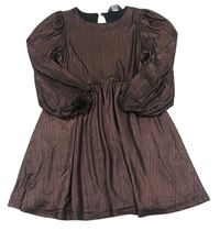 Černo-měděné melírované šaty Primark