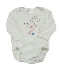 Bílé body s králíkem H&M