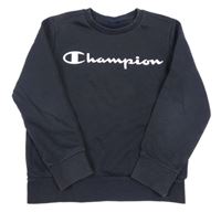 Černá mikina s logem Champion