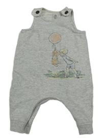 Šedé melírované laclové tepláky s Púem Disney