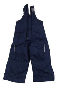 Tmavomodré šusťákové funkční laclové oteplovačky Impidimpi