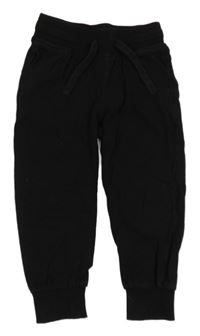 Černé lehké tepláky H&M