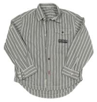 Černo-bílá pruhovaná košile S. Oliver