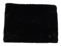 Černý kožešinový nákrčník Benetton